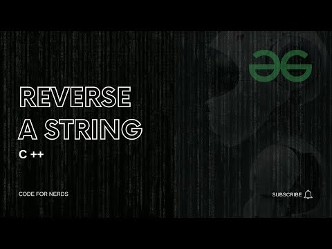 Reverse a String|| Fully Solved || Basic Level || Geeks for Geeks || C++