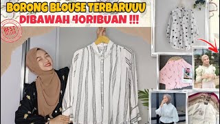 SHOPEE HAUL BLOUSE TERBARU DIBAWAH 40RIBUAN !!! CAKEP SEMUAAA