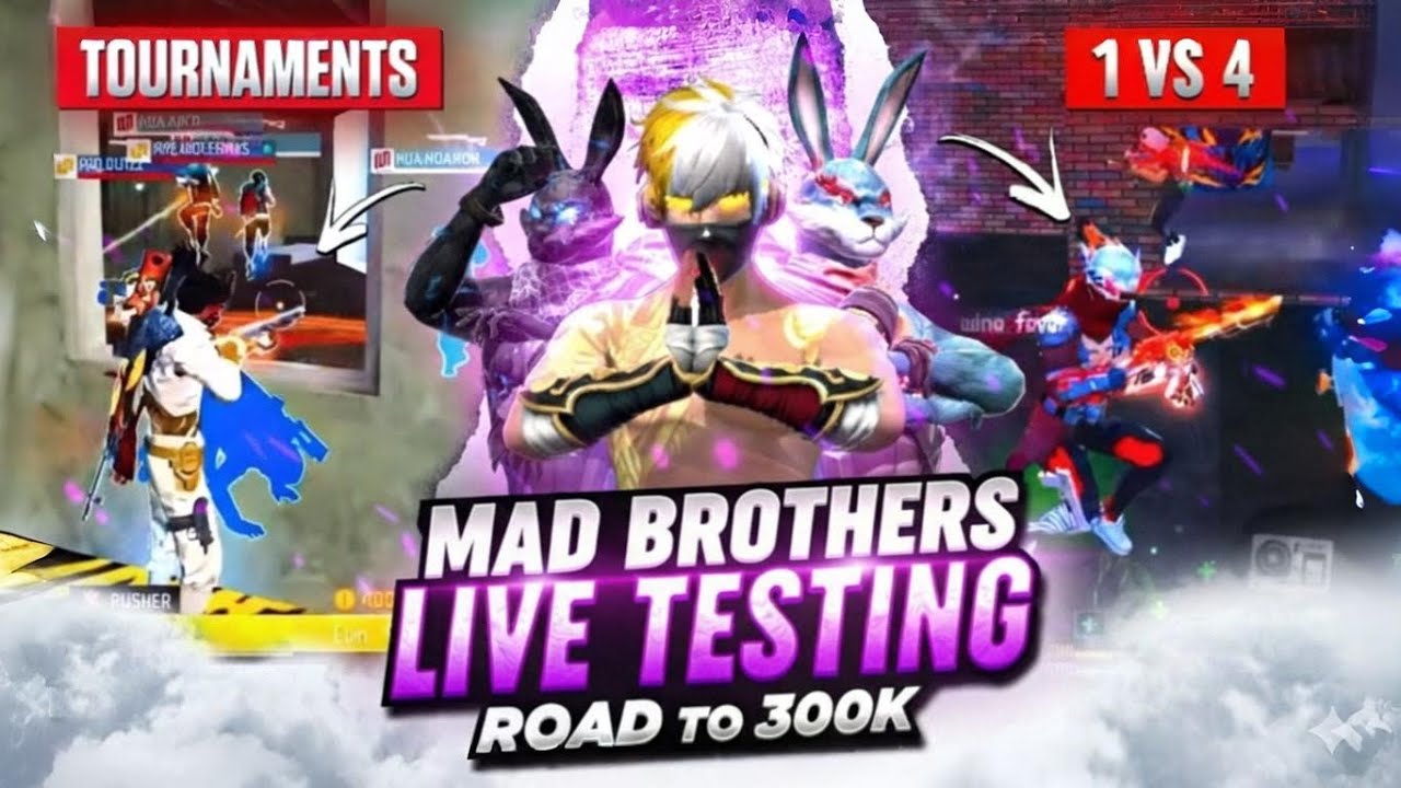 🔴 LIVE | Hardest 1 vs 4 Guild test🔥| Free Fire Live     