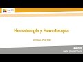 Hematología y Hemoterapia