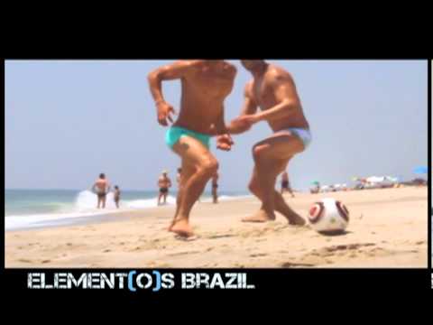 Elementos Brazil boys playing on the beach