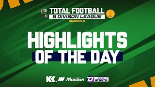 BINARY BALLERS VS SMURF SHAHEEN TOTAL FOOTBALL B DIVISION LEAGUE WED HIGHLIGHT | DREAM SPORTS TV