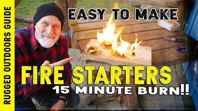 How to make long lasting DIY Fire Plugs! + DIY Fire Plugs VS Bigfoot Bush  Craft Fire Starters! 