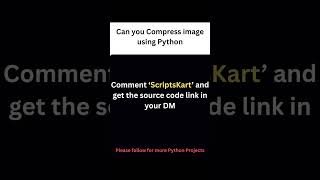 Save it ✔️ .... Share it 🚀 Python code to Compress Image #python #pythonprogramming
