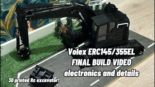 Volex ERC145/355EL FINAL BUILD VIDEO! 3D printed rc excavator