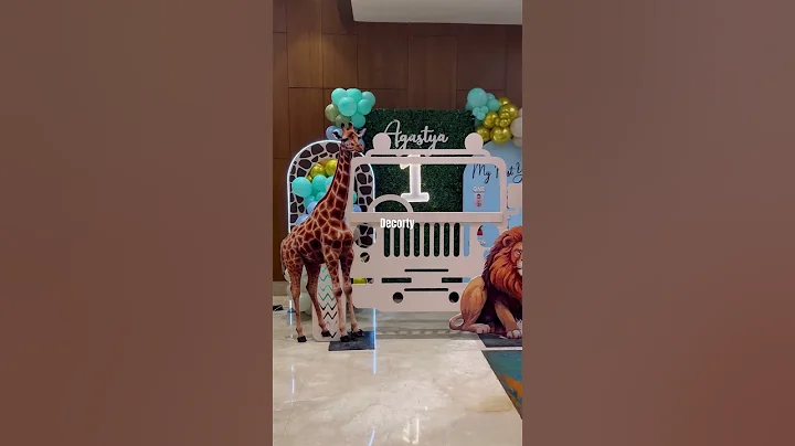 Wild Birthday Party 🦓🦒 #firstbirthday #birthdaydecor #backdrop #jungletheme #jungle #birthday