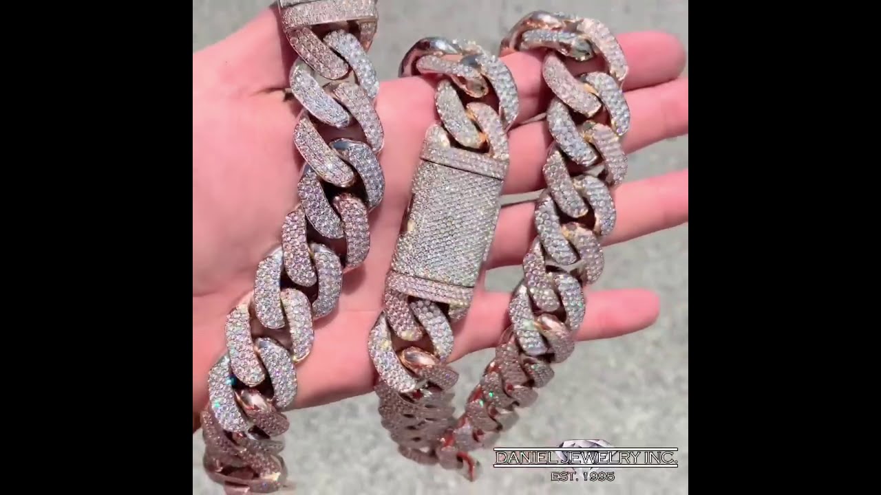How Daniel Jewelry Inc Handsets Diamonds into their Miami Cuban Links