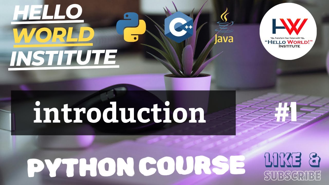 python introduction || @helloworld_institute - YouTube