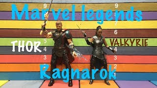 Marvel Legends Ragnarok Thor & Valkyrie Action Figures Toy Review