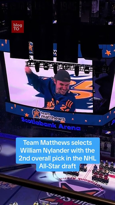 Team Matthews picked William Nylander with the 2nd overall pick in the #NHLAllStar draft! #nhl