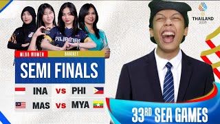 Bronze Medal  Indonesia Vs Myanmar  Sea Games 33rd  Mlbb Womens Knockout Stage