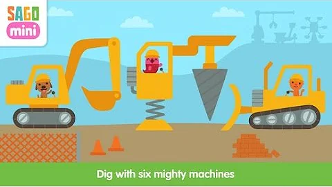 Sago Mini Trucks and Diggers | Play & Learn Build Game for Toddler App by Sago