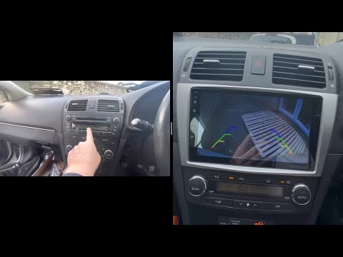 Installation Car Android Radio And Rearview Camera on Toyota