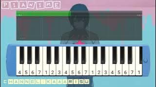 Not Pianika Not Angka Yoru ni Kakeru-YOASOBI Minus Backsound