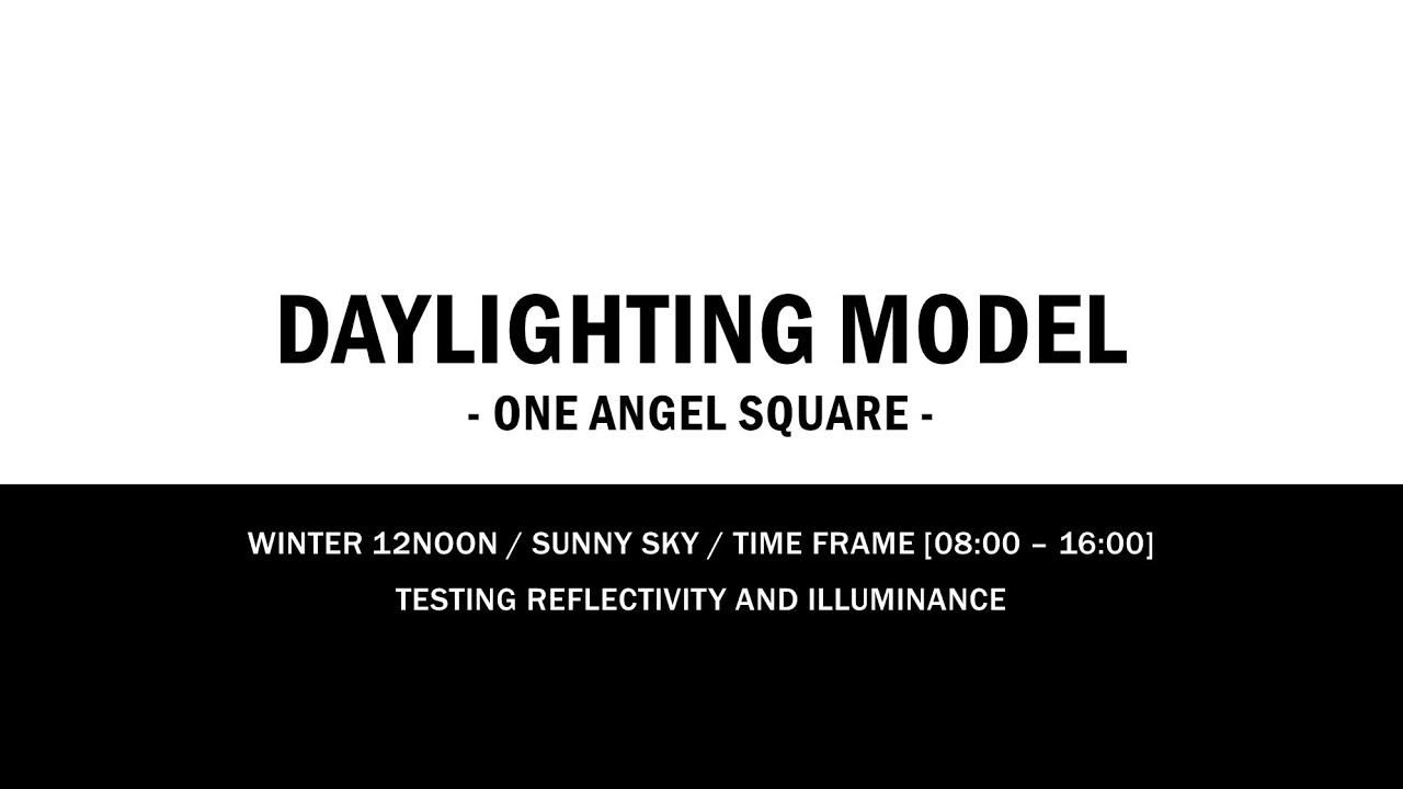 Velux Daylighting Model of One Angel Square / Winter [