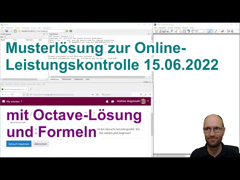 Lösungsidee für die Online-Leistungskontrolle 