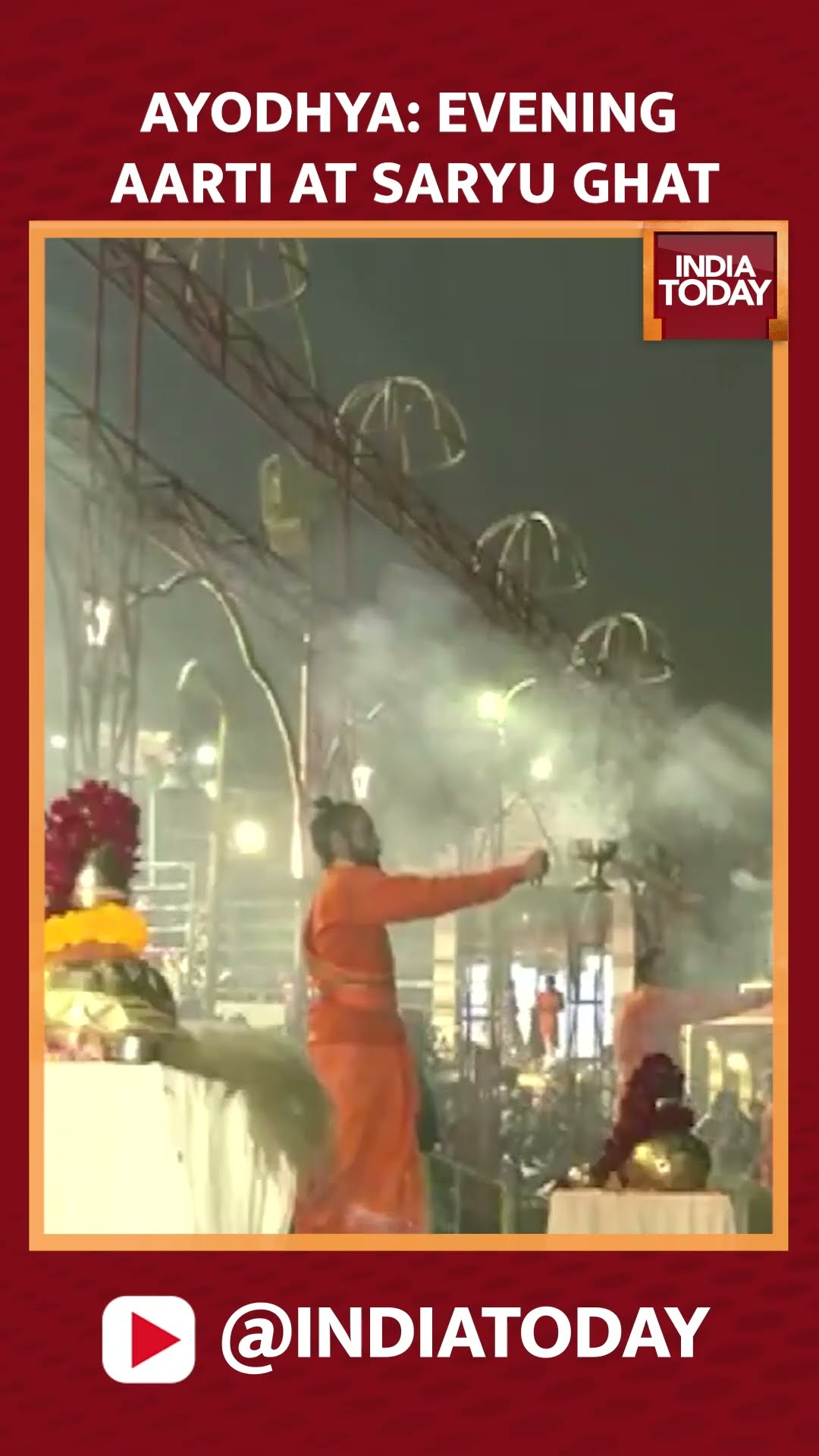 Watch: Aarti Being Performed At Saryu Ghat In Ayodhya | #ayodhya
