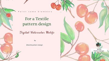 How to Create Design Elements or Motifs for a textile pattern design | Painting in Art rage