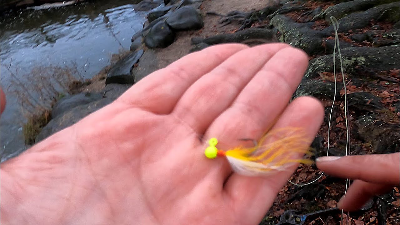 Fly Fishing for YELLOW PERCH on the Marabou Jig Streamer at Dusk