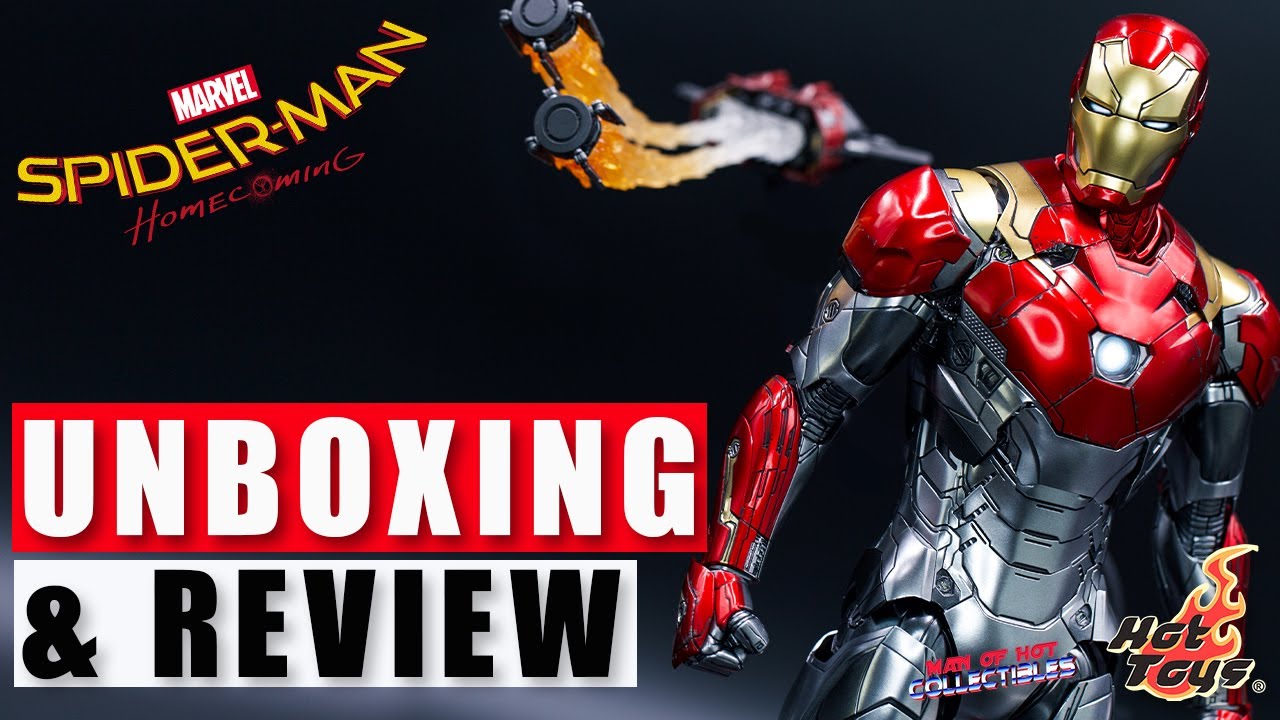 Hot Toys Iron Man Mark 47 Reissue Unboxing And Review Spider Man Homecoming Youtube