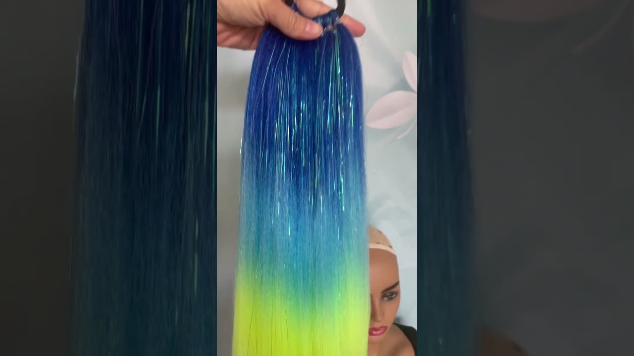 Festival braids glitter ponytail