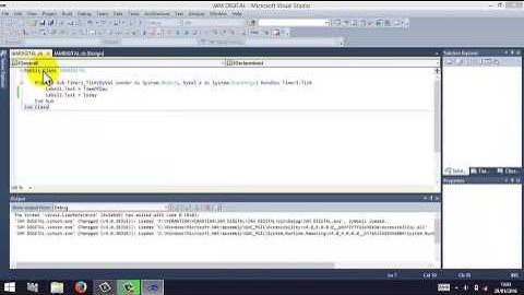 Membuat jam digital pada Visual Basic 2010