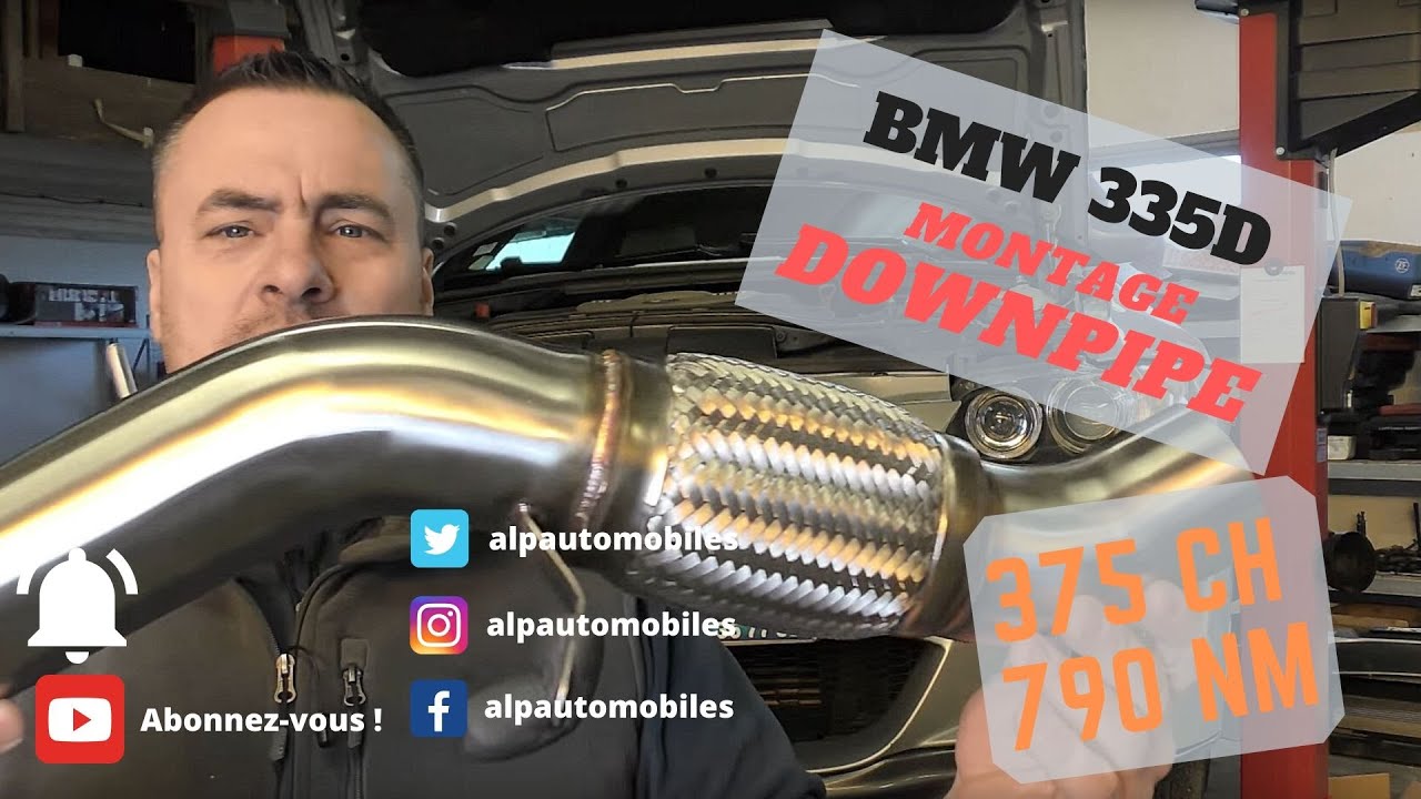 BMW 335D montage downpipe