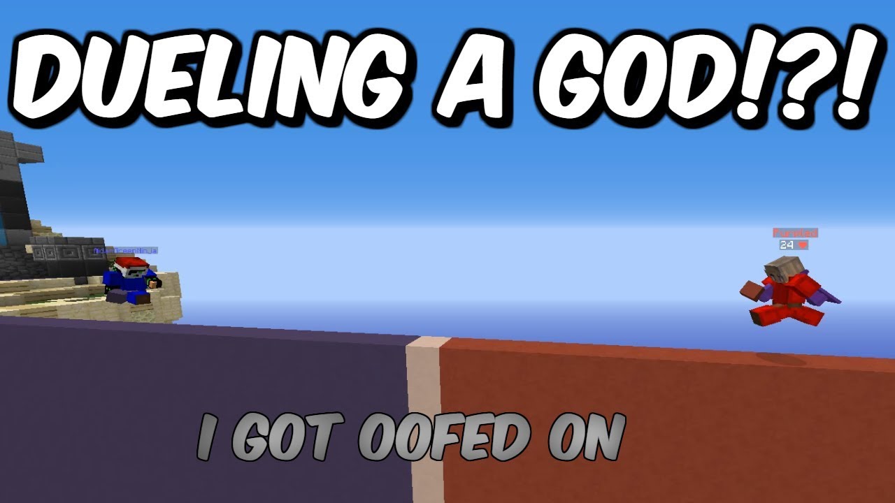 Dueling PURPLED in The Hypixel Bridge!!!