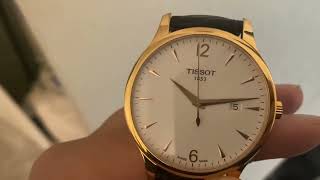 Tissot Men's T0636103603700 Analog Quartz Brown Leather Strap Silver Dial Watch Review