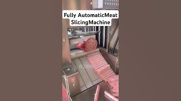 Fully Automatic Meat Slicing Machine!"#MeatSlicer #AutomaticCutter #FoodProcessing #KitchenTech