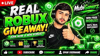 🔴 ROBLOX LIVE | ROBUX GIVEAWAY 🎁 | LIVE WITH ME 🔥 | MUBI_GAMERZ #robux #roblox News