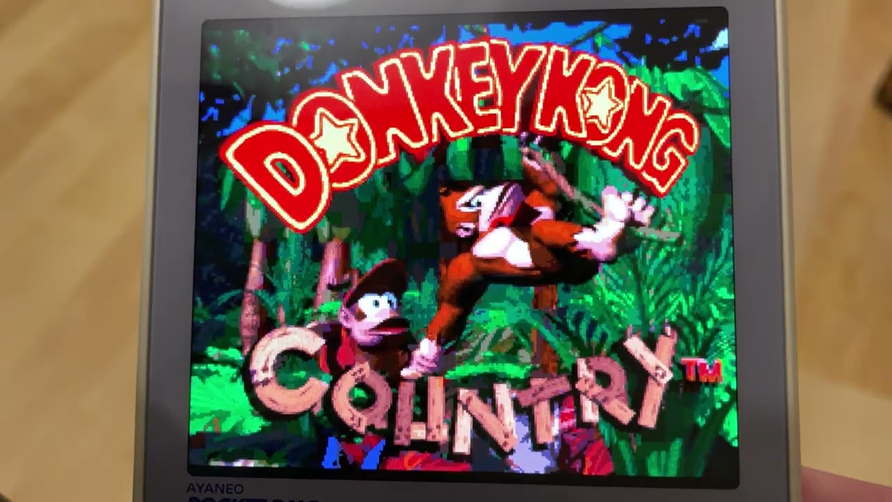 Donkey Kong Country on Ayaneo Pocket DMG