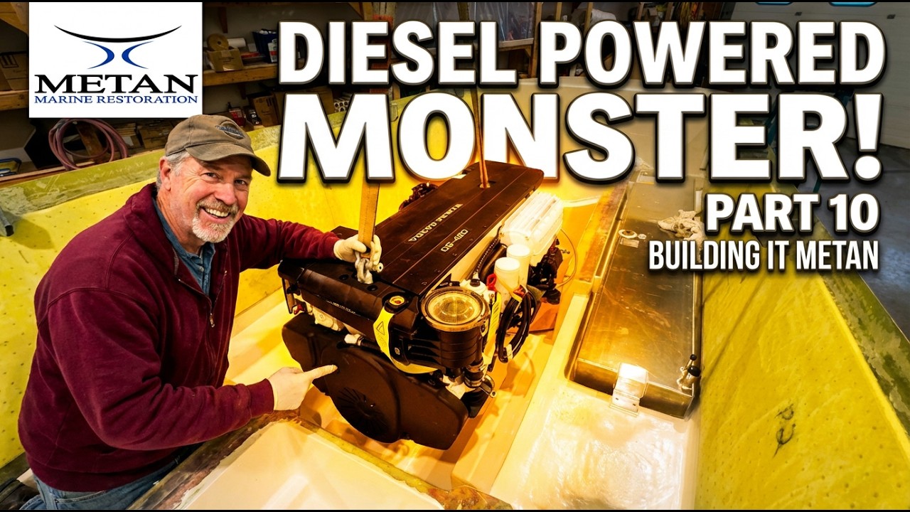 Морские дизельные двигатели: Часть 10 - Установка двигателя Volvo Penta D6 в кастомную центральну...