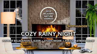 🌙🌧️ COZY RAINY NIGHT + FIREPLACE 🔥🪵 | RELAX | DEEP SLEEP | #RainSoundsForSleeping #HeavyRainSounds by Deep Relaxing Nature Sounds 22 views 11 months ago 3 hours