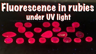 Does natural ruby glow under UV light? Fluorescence in rubies in ultraviolet light