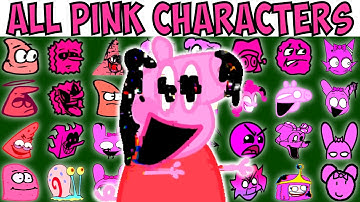 ALL PINK CHARACTERS | FNF Character Test | Gameplay VS Playground