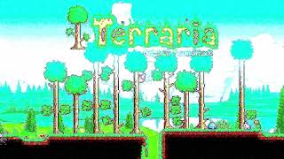 Terraria overworld/forest day theme but every instrument is the hurt
sound