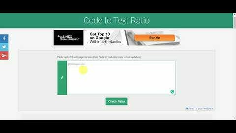 How to Use Code to Text ratio tool - by PrepostSEO
