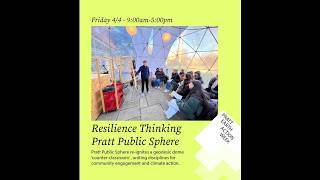 April 2026 Pratt Institute Earth Action Week Lecture De Balanzo Resilience Thinking