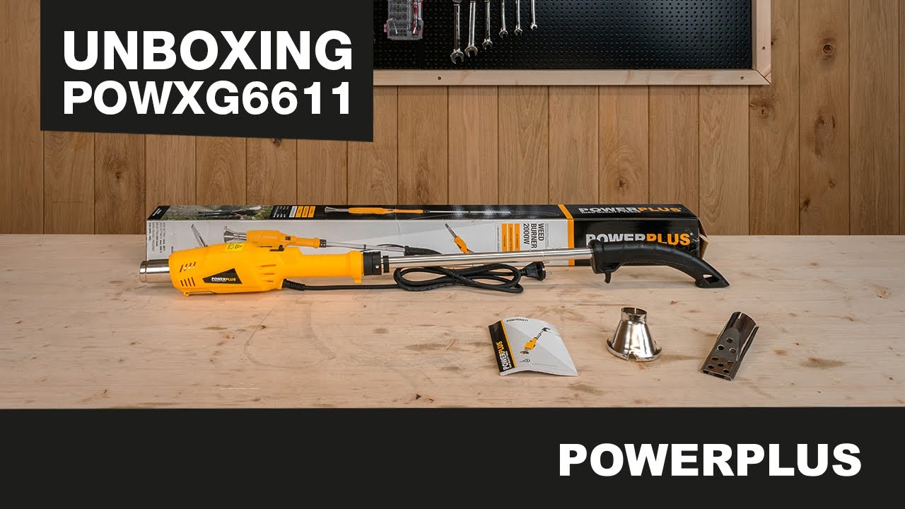 POWERPLUS - Déballage du POWXG6611 Désherbeur électrique