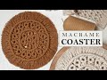 DIY Macrame Coaster, Honeycomb Series. Macramé table Decor, Macrame pattern tutorial