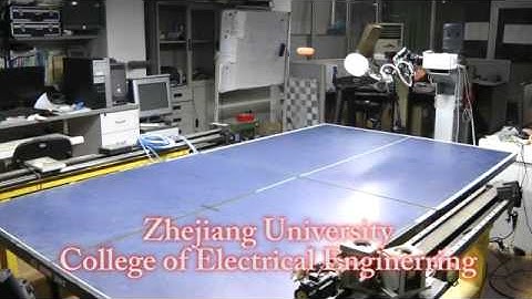 A 7 DOF arm, ping pong robot playing with human, Zhejiang University