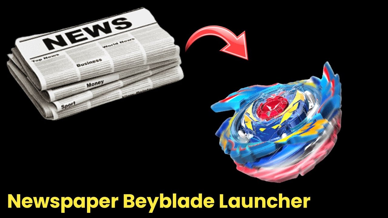 How to make Newspaper Beyblade Launcher Beyblade Launcher कैसे बनाते