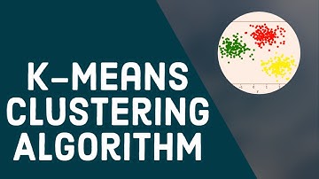 K means Clustering Algorithm tutorial