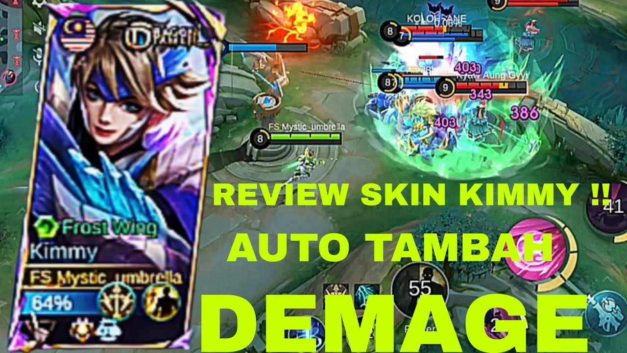 REVIEW SKIN FROST WING DRAGON WARNA HIJAU | MOBILE LEGENDS 