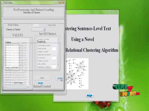 Final Year Projects 2015 |  Clustering Sentence-Level Text Using a Novel Fuzzy