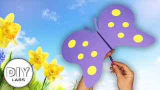 MOVING BUTTERFLY | Paper Craft | Fast-n-Easy | DIY Labs