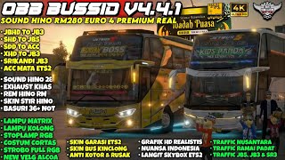 OBB BUSSID v4.4.1 Terbaru 😍 Sound Hino RM280 Premium | Bus Full ACC + Grafik HD 4K ETS2