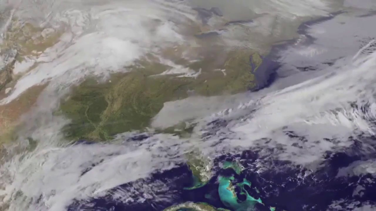 March 2017 nor'easter seen from space