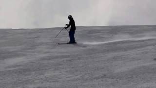 Skitechnik Lange Schwünge Mit Stockeinsatz